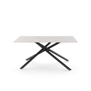 wohnli-moebel-suche-M26187158 Wohnli Möbelsuche - Keramiktisch Calacatta-Optik mit X-Gestell Anthrazit 140 cm