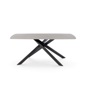 wohnli-moebel-suche-M26187165 Wohnli Möbelsuche - Keramiktisch graue Steinoptik mit X-Gestell Anthrazit 180 cm