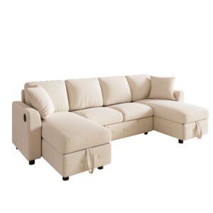 wohnli-moebel-suche-M26187587 Wohnli Möbelsuche - 4-Sitzer Eckschlafsofa aus Chenille
