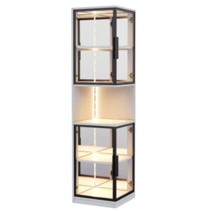 Wohnli Möbelsuche - LED-Vitrinenschrank mit Glastüren