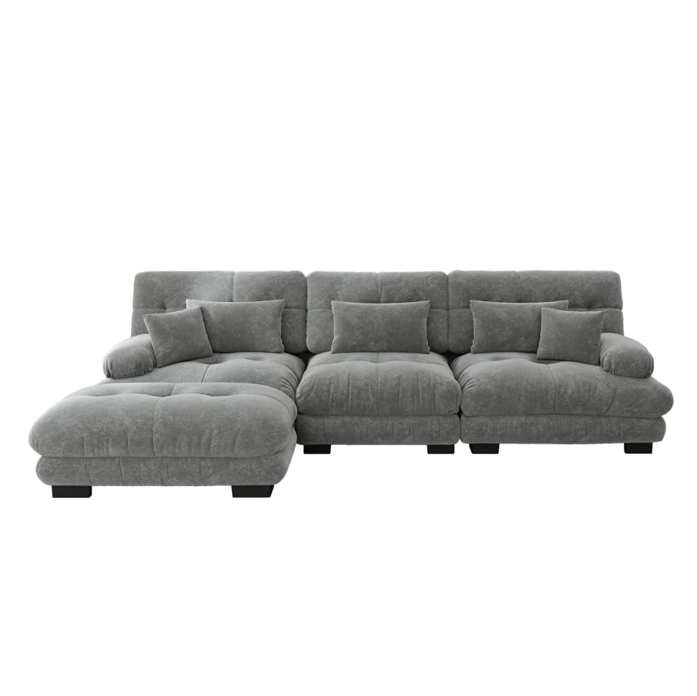 wohnli-moebel-suche-M26188102 Wohnli Möbelsuche - Modulares Ecksofa aus Chenille mit Ottomane