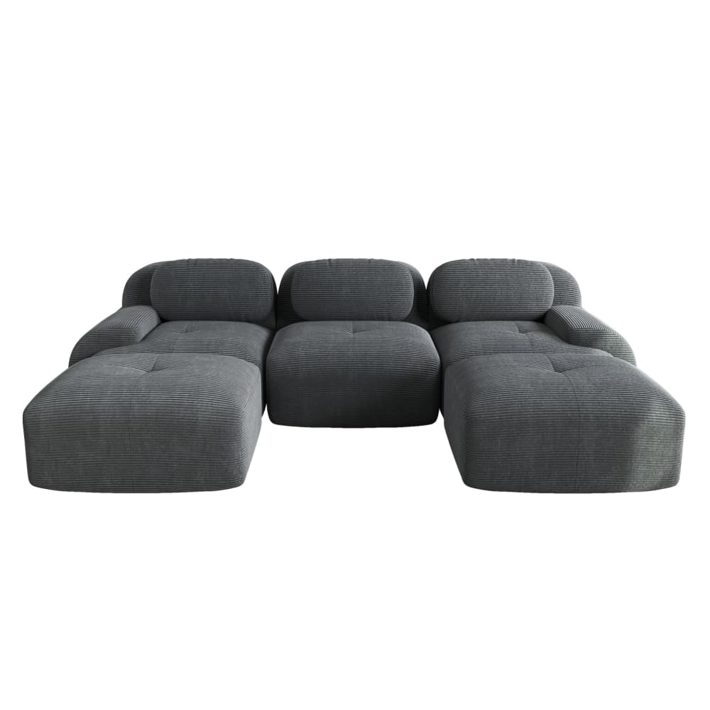 wohnli-moebel-suche-M26188104 Wohnli Möbelsuche - Modulares Ecksofa aus Cordstoff mit rahmenlosem Design
