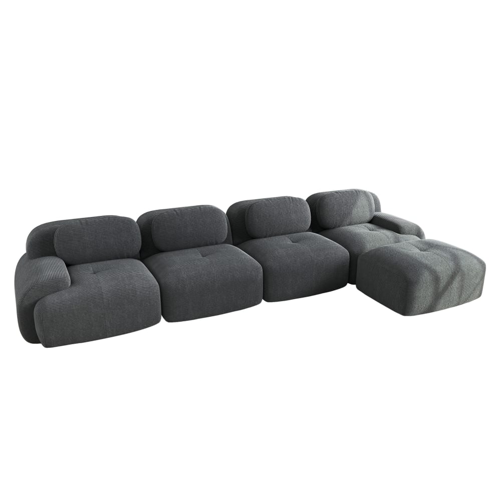 wohnli-moebel-suche-M26188107 Wohnli Möbelsuche - Modulares Ecksofa aus Cordstoff mit rutschfester Basis