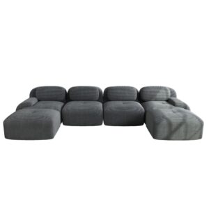 wohnli-moebel-suche-M26188152 Wohnli Möbelsuche - Modulares Ecksofa aus Cordstoff mit rahmenlosem Design