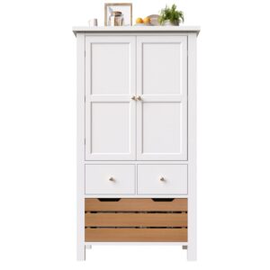 Wohnli Möbelsuche - Küchenschrank aus MDF mit 5 Schubladen 80x40x140 cm