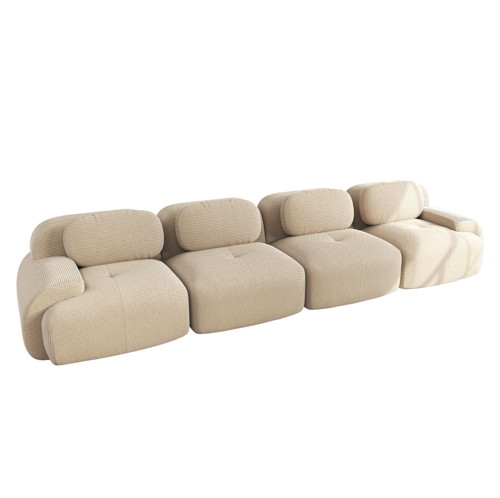 wohnli-moebel-suche-M26188163 Wohnli Möbelsuche - Modulares Ecksofa aus Cordstoff mit rahmenlosem Design