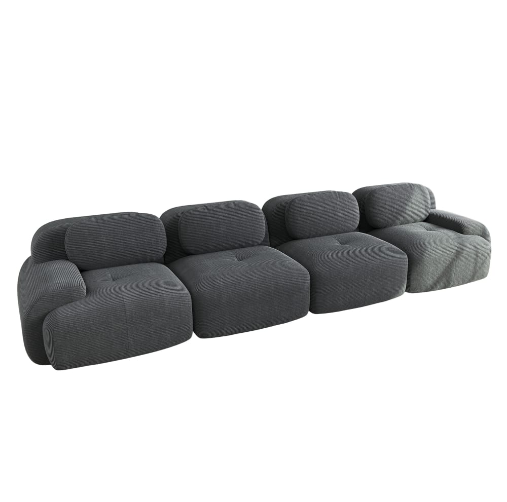 wohnli-moebel-suche-M26188167 Wohnli Möbelsuche - Modulares Ecksofa aus Cordstoff mit rahmenlosem Design