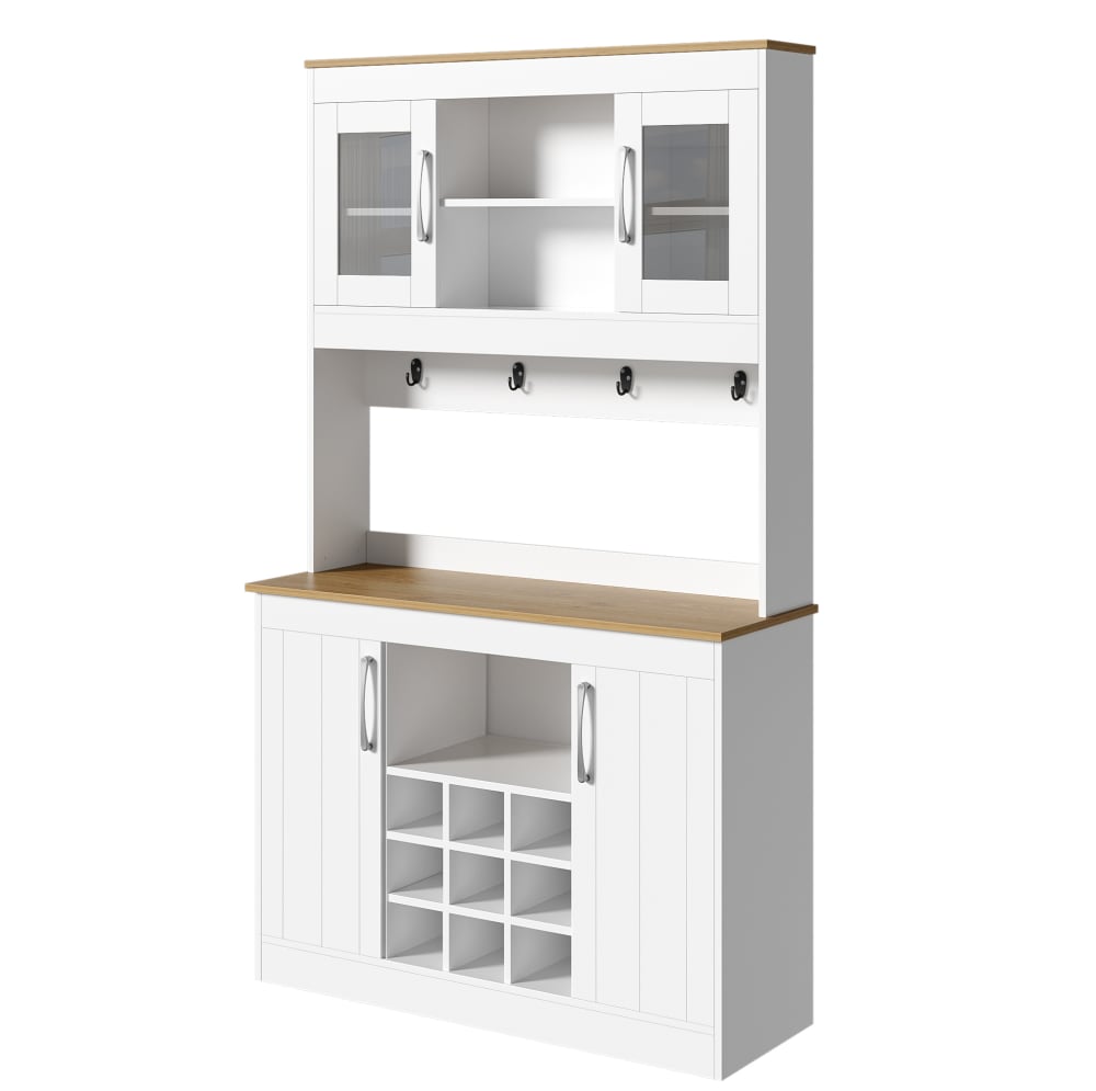 wohnli-moebel-suche-M26188185 Wohnli Möbelsuche - Küchenbuffet aus Spanplatte mit Glastüren 106x39x175