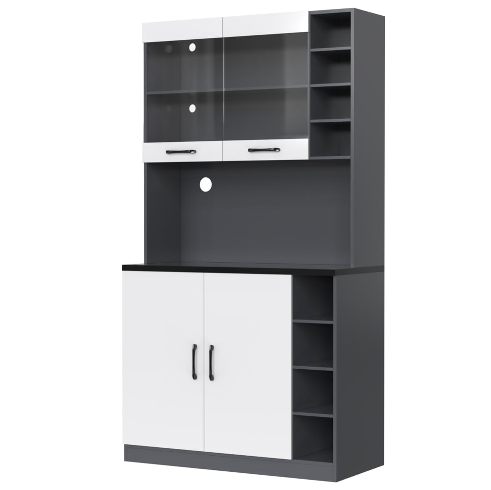wohnli-moebel-suche-M26188187 Wohnli Möbelsuche - Küchenschrank aus MDF mit LED-Beleuchtung 100x47x187 cm