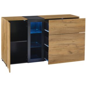 wohnli-moebel-suche-M26188196 Wohnli Möbelsuche - Sideboard aus Spanplatte mit LED 140x40x80 cm