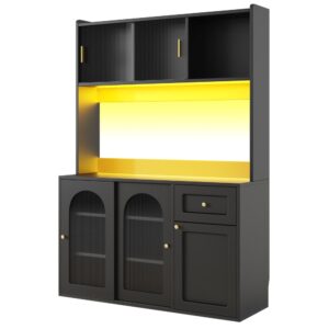 wohnli-moebel-suche-M26188197 Wohnli Möbelsuche - Küchenschrank aus MDF-Holzwerkstoff mit LED 120x35x167 cm