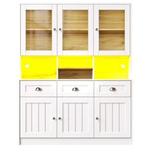 wohnli-moebel-suche-M26188199 Wohnli Möbelsuche - Küchenschrank aus MDF mit LED-Beleuchtung 140x40x175 cm