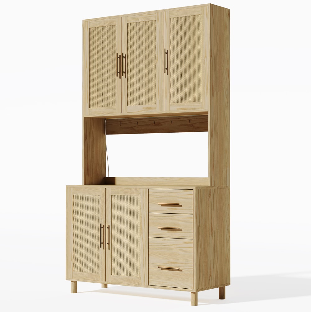 wohnli-moebel-suche-M26188206 Wohnli Möbelsuche - Küchenanrichte aus MDF mit LED-Beleuchtung und Steckdosen