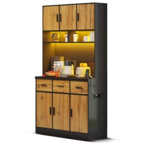 wohnli-moebel-suche-M26188219 Wohnli Möbelsuche - Buffetschrank aus MDF mit LED 100x40x180 cm