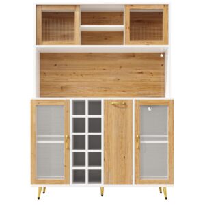 wohnli-moebel-suche-M26188220 Wohnli Möbelsuche - Buffetschrank aus MDF mit LED und Steckdose 120x40x170 cm