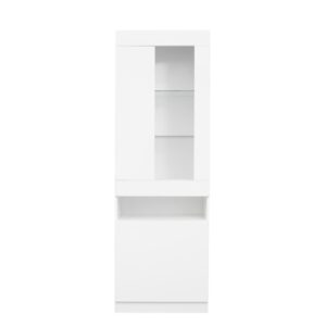 wohnli-moebel-suche-M26188311 Wohnli Möbelsuche - Vitrine aus Spanplatte mit LED-Beleuchtung 50x40x180 cm