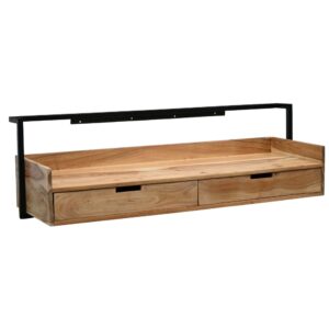 wohnli-moebel-suche-M26188679 Wohnli Möbelsuche - Wandschreibtisch mit Schubladen aus Akazie Massivholz