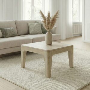 wohnli-moebel-suche-M26188698-1 Couchtisch aus Mango Massivholz Weiß 60x32x60cm Holz Weiß FineBuy Möbel Wohnzimmermöbel Couchtische