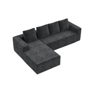 wohnli-moebel-suche-M26188796 Wohnli Möbelsuche - Modulares Ecksofa aus Cord grau 261x168x58 cm