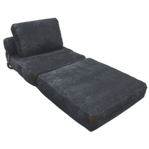 wohnli-moebel-suche-M26188896 Wohnli Möbelsuche - Schlafsessel aus Flanell grau klappbar 87x86x40 cm