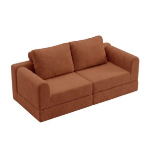 wohnli-moebel-suche-M26188899 Wohnli Möbelsuche - Schlafsessel 2-Sitzer aus Flanell braun 160x80x78 cm