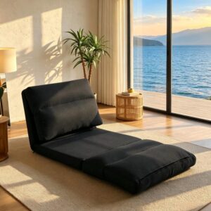 Bodensessel aus Polyester schwarz 70x72x56 cm 70x56x72cm PES - Polyester Schwarz Hauss Spole Sofas und Sessel Sessel, Poufs und Fußbänke Sessel