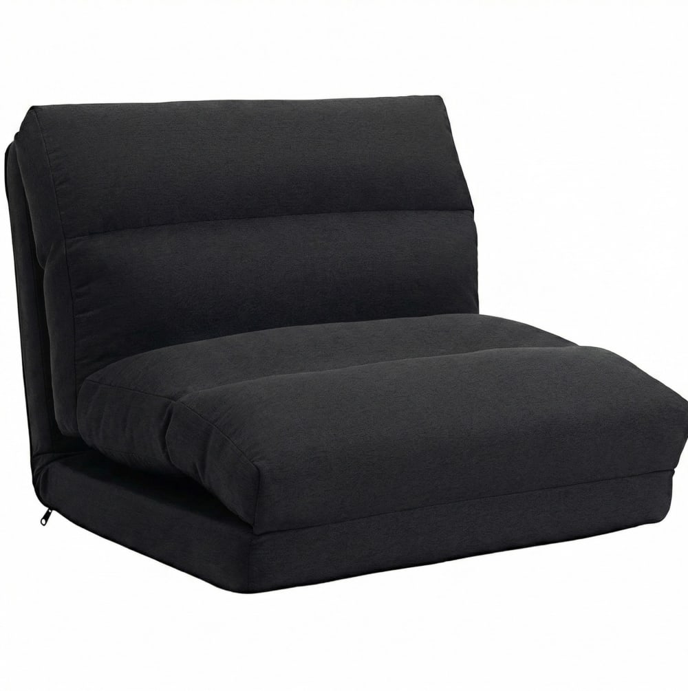 Wohnli Möbelsuche - Bodensessel aus Polyester schwarz 70x72x56 cm