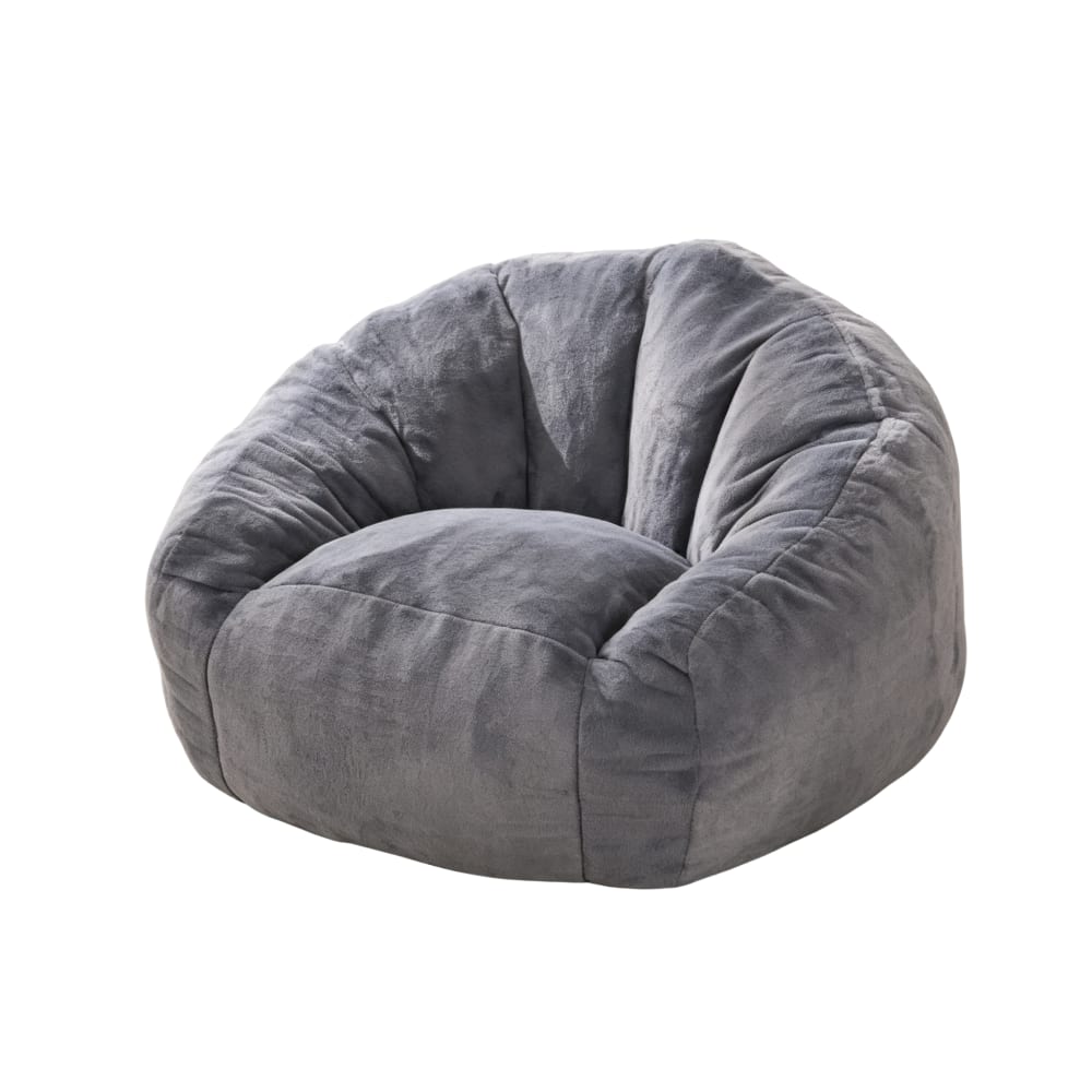 wohnli-moebel-suche-M26188904 Wohnli Möbelsuche - Sitzsack aus Polyester grau mit Lendenstütze