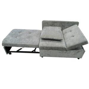 wohnli-moebel-suche-M26188910 Wohnli Möbelsuche - Schlafsofa aus Leinen grau mit Kissen 177x68x65 cm