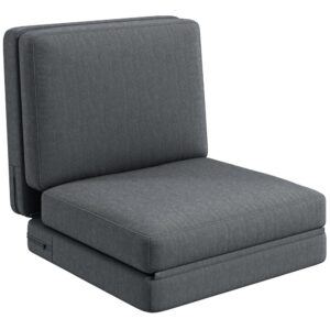 wohnli-moebel-suche-M26188914 Wohnli Möbelsuche - Bodensofa aus Polyester dunkelgrau klappbar 75x80x72 cm