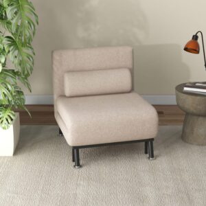 Schlafsessel aus Polyester beige 75x70x75 cm 75x75x70cm Stoff Beige Hauss Spole Sofas und Sessel Sessel, Poufs und Fußbänke Sessel