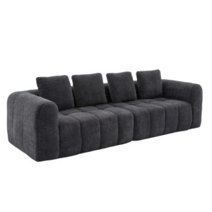wohnli-moebel-suche-M26188946 Wohnli Möbelsuche - Modulares Ecksofa 2-teilig aus Samtstoff dunkelgrau 260x95