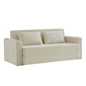 wohnli-moebel-suche-M26188948 Wohnli Möbelsuche - Schlafsofa 2-Sitzer aus Chenille beige mit USB