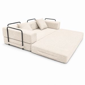 wohnli-moebel-suche-M26188952 Wohnli Möbelsuche - Bodensofa klappbar aus Cordstoff weiß