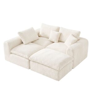 wohnli-moebel-suche-M26188963 Wohnli Möbelsuche - Modulares Sofa aus Cordstoff 3-Sitzer beige