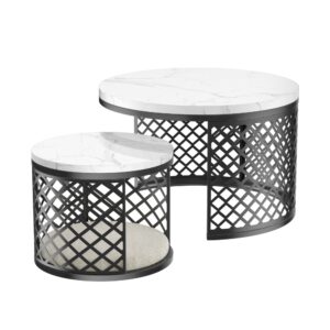 wohnli-moebel-suche-M26188980 Wohnli Möbelsuche - Couchtisch-Set weiß mit Tierliegeplatz