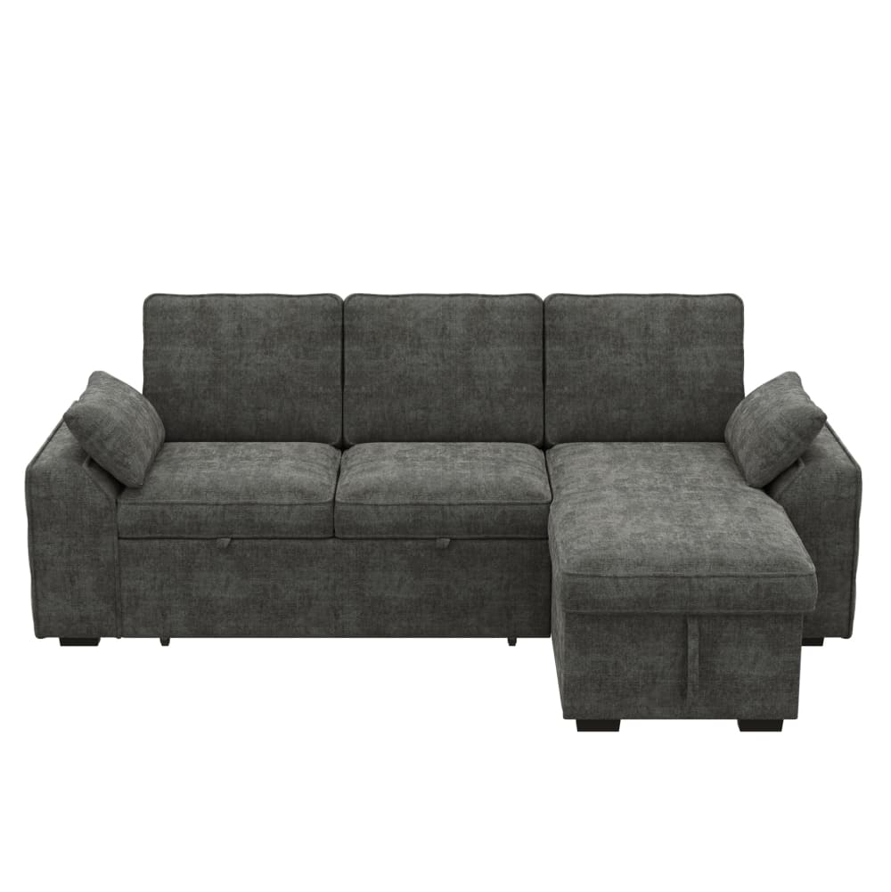 wohnli-moebel-suche-M26188989 Wohnli Möbelsuche - Ecksofa 3-Sitzer aus Chenille grau 237x141x86 cm