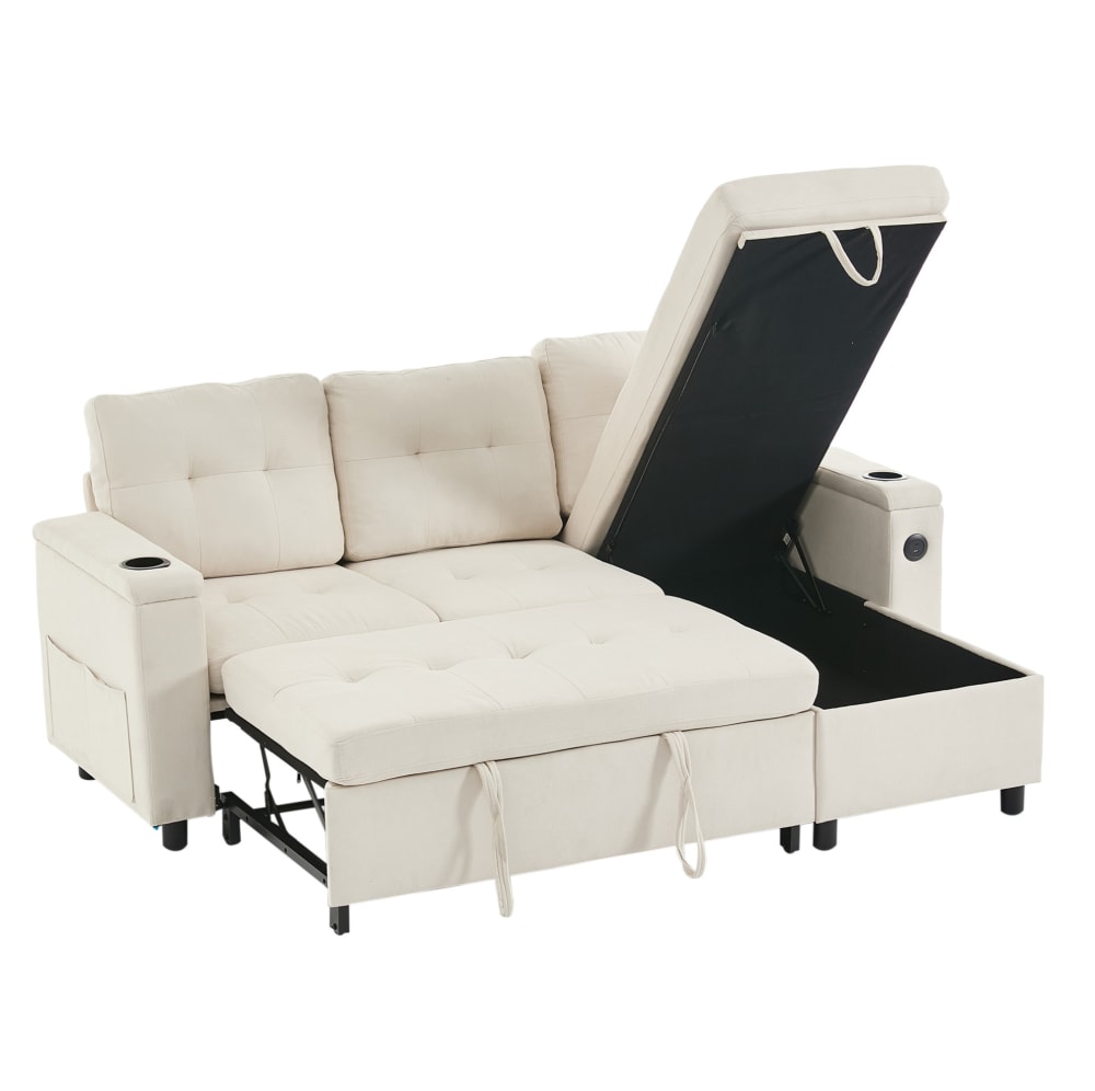 wohnli-moebel-suche-M26188996 Wohnli Möbelsuche - Ecksofa 3-Sitzer aus Stoff beige 208x146x89