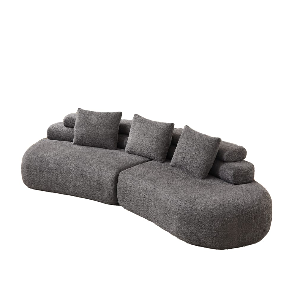 wohnli-moebel-suche-M26189032 Wohnli Möbelsuche - Modulsofa aus Chenille grau im Halbmond-Design