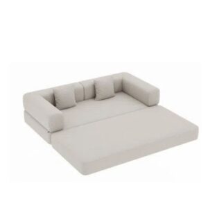Wohnli Möbelsuche - Schlafsofa aus Cordstoff cremeweiß 200x100x70 cm