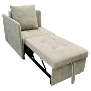 wohnli-moebel-suche-M26189128 Wohnli Möbelsuche - Schlafsofa aus Leinenstoff beige mit Rückenlehne 177x68x65 cm