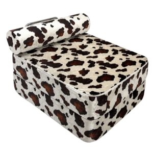 wohnli-moebel-suche-M26189180 Wohnli Möbelsuche - Sessel aus Stoff 80 x 95 cm mit Kuhmuster braun und creme