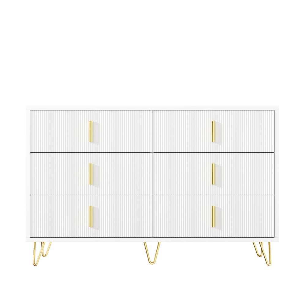 wohnli-moebel-suche-M26189435 Wohnli Möbelsuche - Sideboard aus Spanplatte mit 6 Schubladen 120x40x77 cm