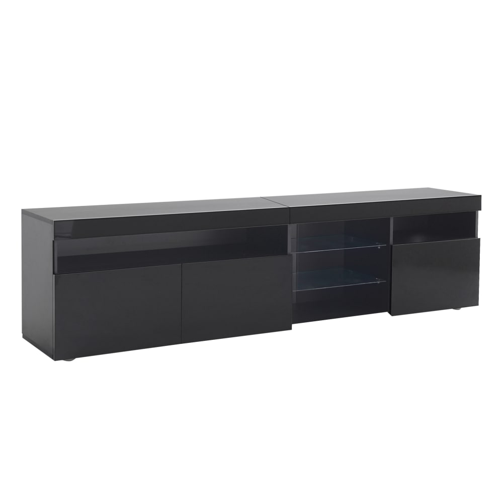 wohnli-moebel-suche-M26189471 Wohnli Möbelsuche - TV-Schrank aus Spanplatte mit LED-Beleuchtung 180x35x48 cm