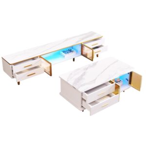 wohnli-moebel-suche-M26189477 Wohnli Möbelsuche - Wohnzimmer-Set aus Spanplatte mit LED 170x37x47
