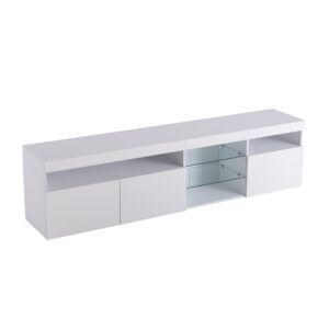 wohnli-moebel-suche-M26189480 Wohnli Möbelsuche - Moderner TV-Schrank aus Spanplatte mit LED 180x35x48 cm