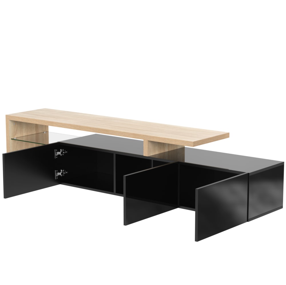 wohnli-moebel-suche-M26189498 Wohnli Möbelsuche - TV-Schrank aus Spanplatte und Glas mit LED 197