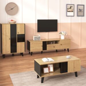 Schwarz/Holz