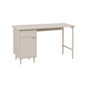 Wohnli Möbelsuche - Schreibtisch mit Metall und Holzdekor 1 Tür beige