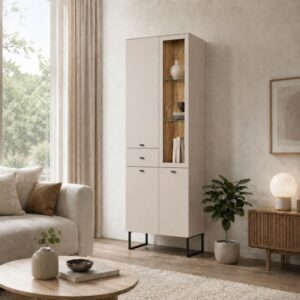 wohnli-moebel-suche-M26189586-1 1 Schublade und 1 offenem Fach H197 cm - Kaschmir